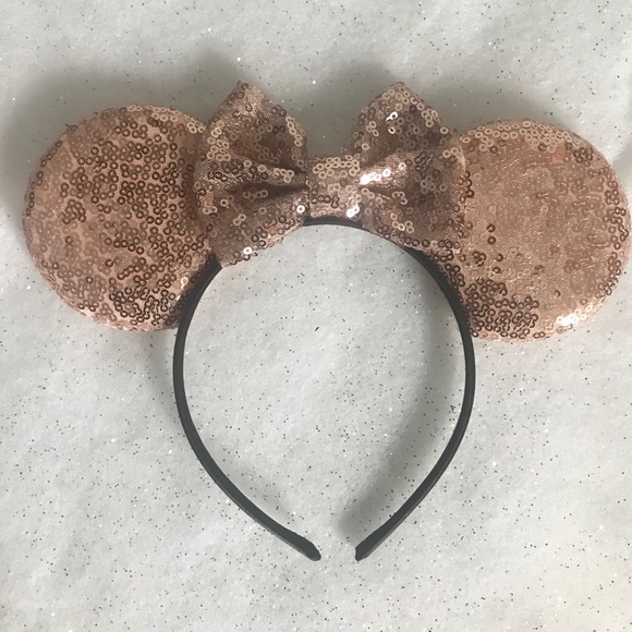 Rose Gold Minnie Ears - Picture 1 of 4